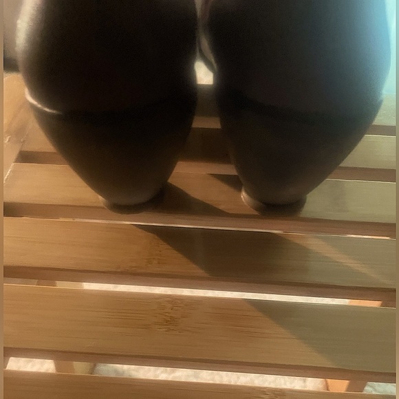 FLY London (Euro 38, US 7.5) Retro Women's Brown & Pink Cone Heel Leather Pumps - Picture 12 of 12